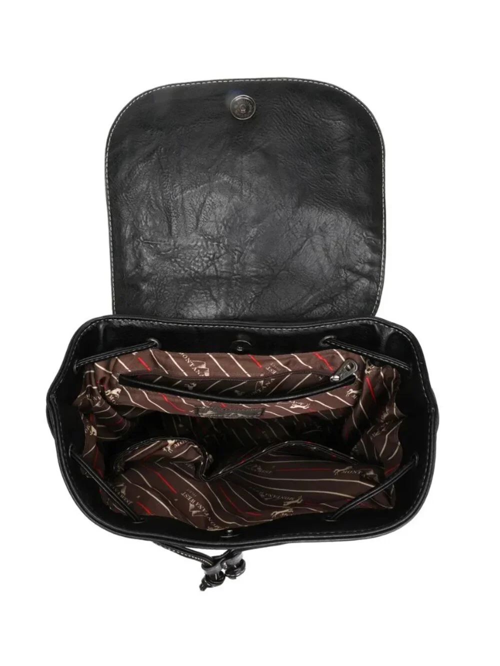 Montana West Fringe Collection Concealed Carry Backpack - Black